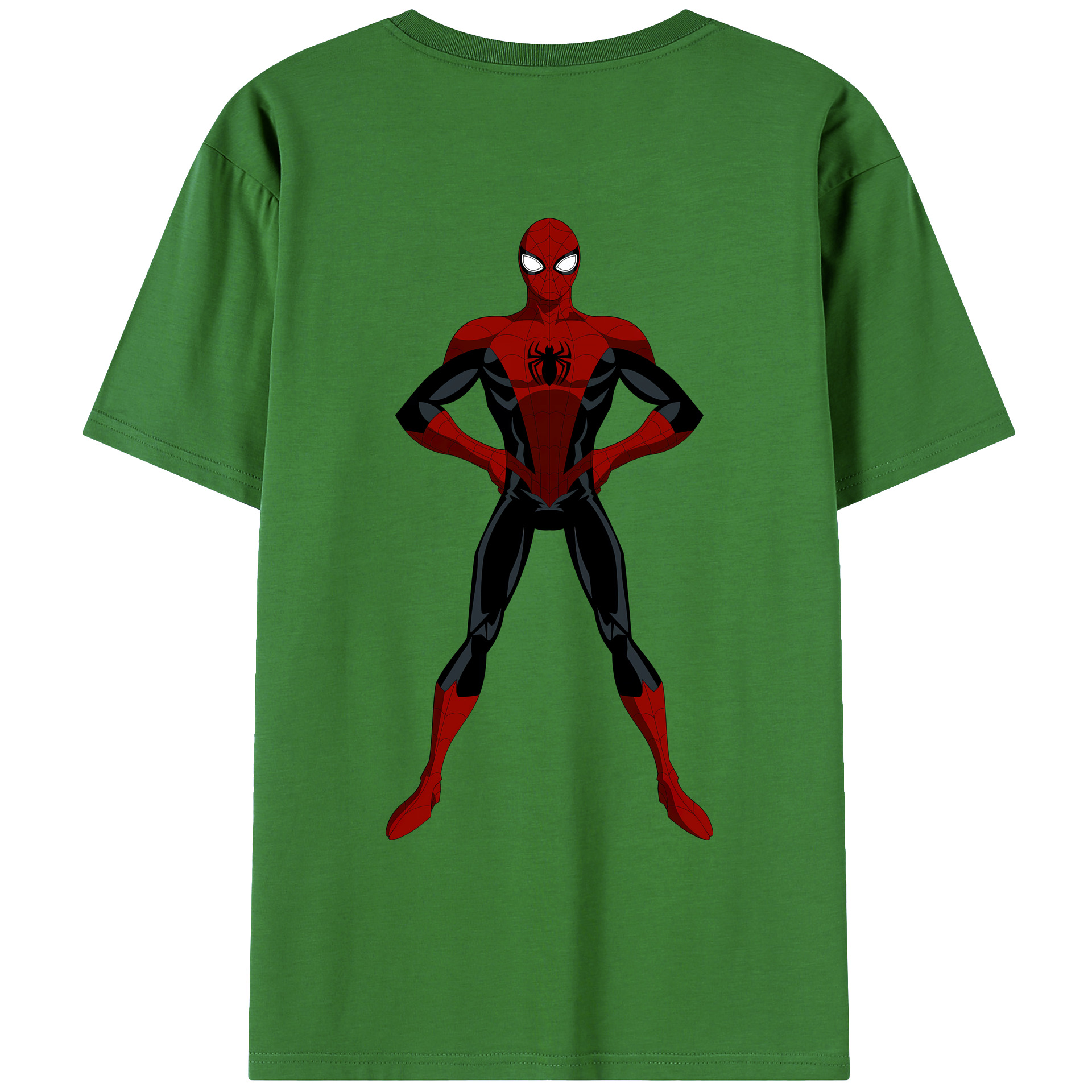 （画像用） Spider Man スパイダーマン レディース半袖Tシャツ(バックプリント)
